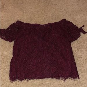 Off the shoulder shirt